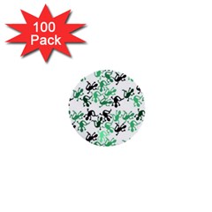 Lizards Pattern - Green 1  Mini Buttons (100 Pack)  by Valentinaart