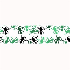 Lizards Pattern - Green Large Bar Mats by Valentinaart