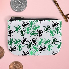 Lizards Pattern - Green Mini Coin Purses by Valentinaart