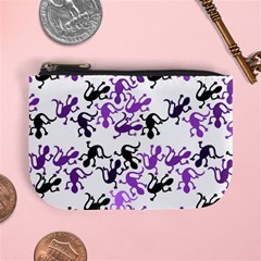 Lizards Pattern - Purple Mini Coin Purses by Valentinaart