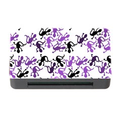 Lizards Pattern - Purple Memory Card Reader With Cf by Valentinaart