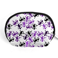 Lizards Pattern - Purple Accessory Pouches (medium)  by Valentinaart