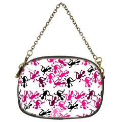 Lizards Pattern - Magenta Chain Purses (one Side)  by Valentinaart