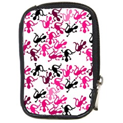 Lizards Pattern - Magenta Compact Camera Cases by Valentinaart