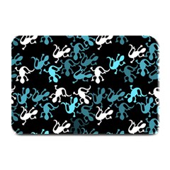 Cyan Lizards Pattern Plate Mats by Valentinaart