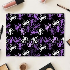 Purple Lizards Pattern Cosmetic Bag (xl) by Valentinaart