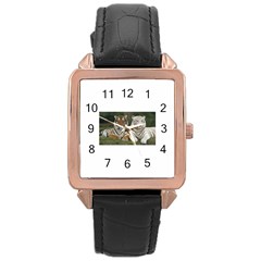 T2 Rose Gold Leather Watch  by cobra4395A