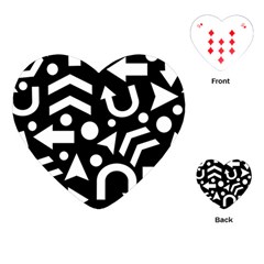 Right Direction Playing Cards (heart)  by Valentinaart