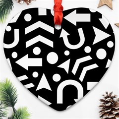 Right Direction Heart Ornament (2 Sides) by Valentinaart