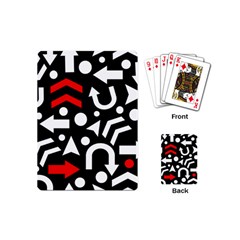 Right Direction - Red Playing Cards (mini)  by Valentinaart