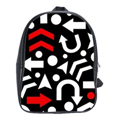 Right Direction - Red School Bags (xl)  by Valentinaart