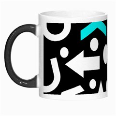 Right Direction - Cyan Morph Mugs by Valentinaart