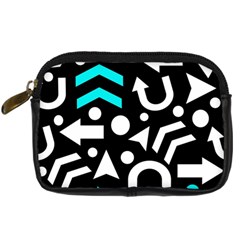 Right Direction - Cyan Digital Camera Cases by Valentinaart