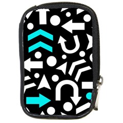 Right Direction - Cyan Compact Camera Cases by Valentinaart