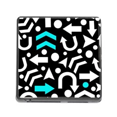 Right Direction - Cyan Memory Card Reader (square) by Valentinaart