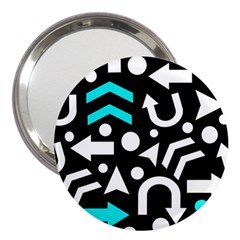 Right Direction - Cyan 3  Handbag Mirrors by Valentinaart