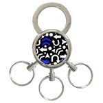 Right direction - blue  3-Ring Key Chains Front