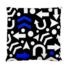 Right Direction - Blue  Standard Cushion Case (one Side) by Valentinaart