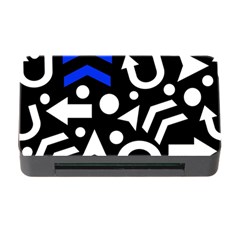 Right Direction - Blue  Memory Card Reader With Cf by Valentinaart