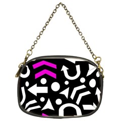 Right Direction - Magenta Chain Purses (one Side)  by Valentinaart