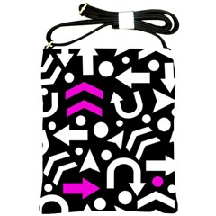 Right Direction - Magenta Shoulder Sling Bags by Valentinaart