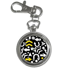 Right Direction - Yellow Key Chain Watches by Valentinaart