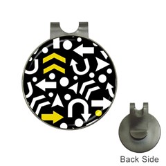 Right Direction - Yellow Hat Clips With Golf Markers by Valentinaart