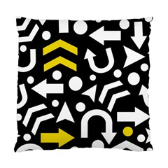 Right Direction - Yellow Standard Cushion Case (two Sides) by Valentinaart