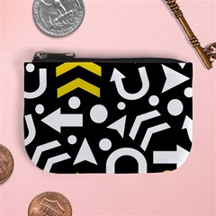 Right Direction - Yellow Mini Coin Purses by Valentinaart