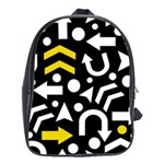 Right direction - yellow School Bags(Large)  Front