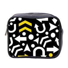 Right Direction - Yellow Mini Toiletries Bag 2-side by Valentinaart