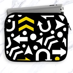 Right Direction - Yellow Apple Ipad 2/3/4 Zipper Cases by Valentinaart