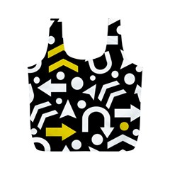 Right Direction - Yellow Full Print Recycle Bags (m)  by Valentinaart