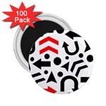 Red right direction 2.25  Magnets (100 pack)  Front