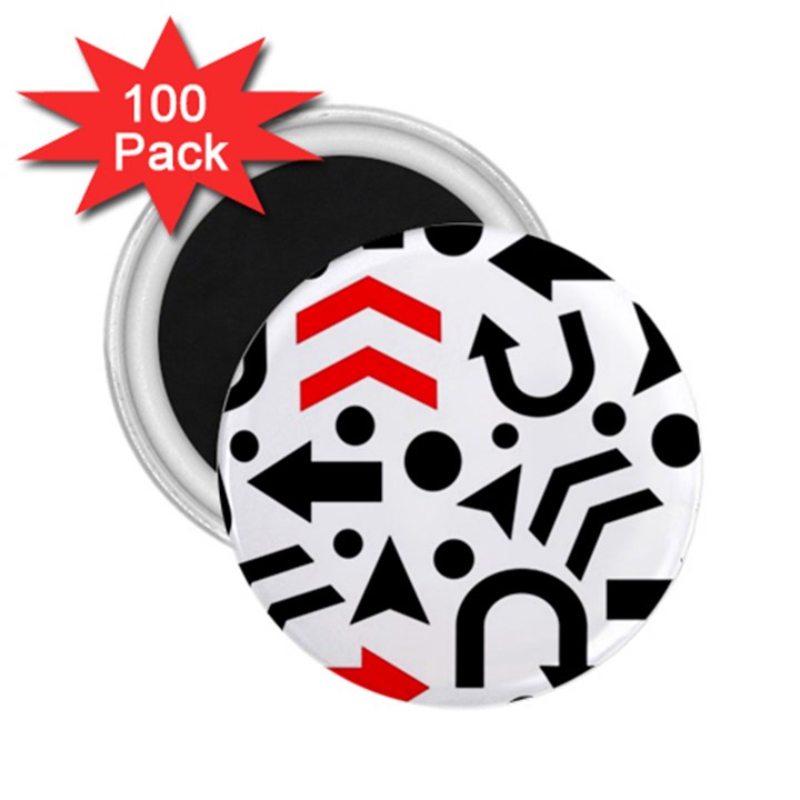 Red right direction 2.25  Magnets (100 pack) 