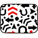 Red right direction Fleece Blanket (Mini) 35 x27  Blanket