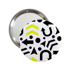 Yellow Right Direction  2 25  Handbag Mirrors by Valentinaart