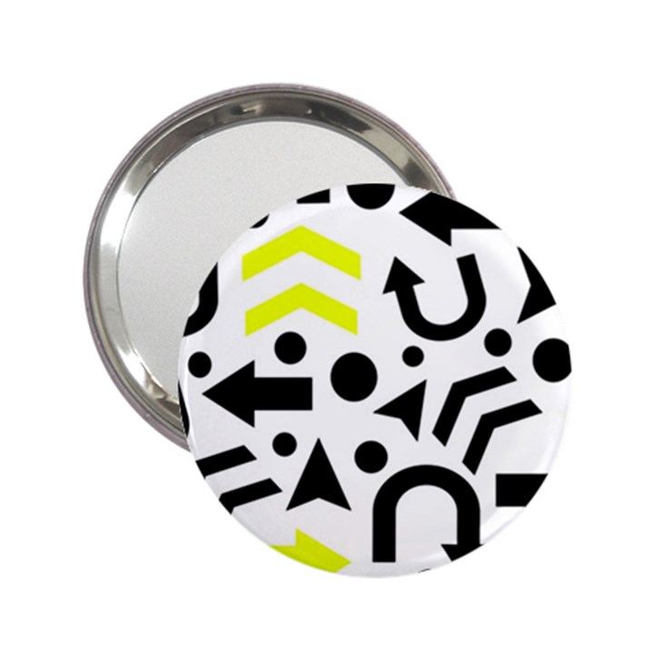 Yellow Right direction  2.25  Handbag Mirrors