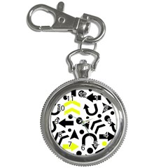 Yellow Right Direction  Key Chain Watches by Valentinaart