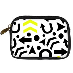 Yellow Right Direction  Digital Camera Cases by Valentinaart