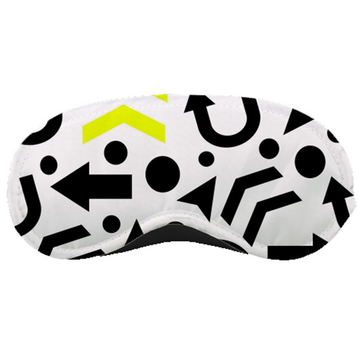 Yellow Right direction  Sleeping Masks