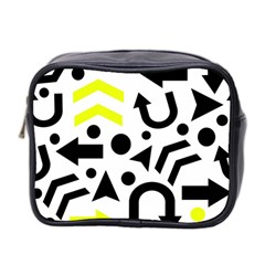 Yellow Right Direction  Mini Toiletries Bag 2-side by Valentinaart