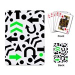 Green right direction  Playing Card Back