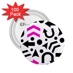 Magenta right direction 2.25  Buttons (100 pack)  Front