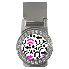 Magenta Right Direction Money Clips (cz)  by Valentinaart