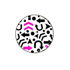 Magenta Right Direction Hat Clip Ball Marker (10 Pack) by Valentinaart