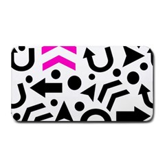 Magenta Right Direction Medium Bar Mats by Valentinaart