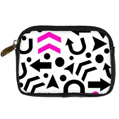 Magenta Right Direction Digital Camera Cases by Valentinaart