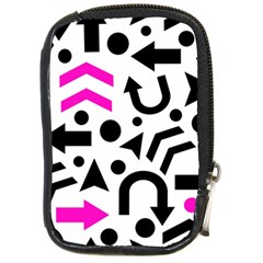 Magenta Right Direction Compact Camera Cases by Valentinaart