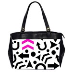 Magenta right direction Office Handbags (2 Sides)  Front